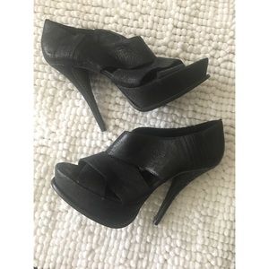 Elizabeth and James E-Milla leather platform heels